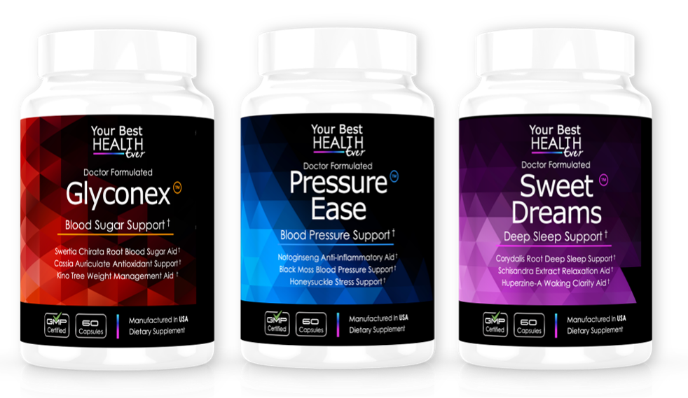 Vital Products doctor-developed natural supplements three-bottle pack