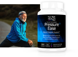 Pressure Ease doctor-developed herbal supplement bottle